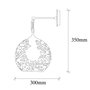 Opviq Fellini - MR - 710 Lámpara de Pared de Metal Negro